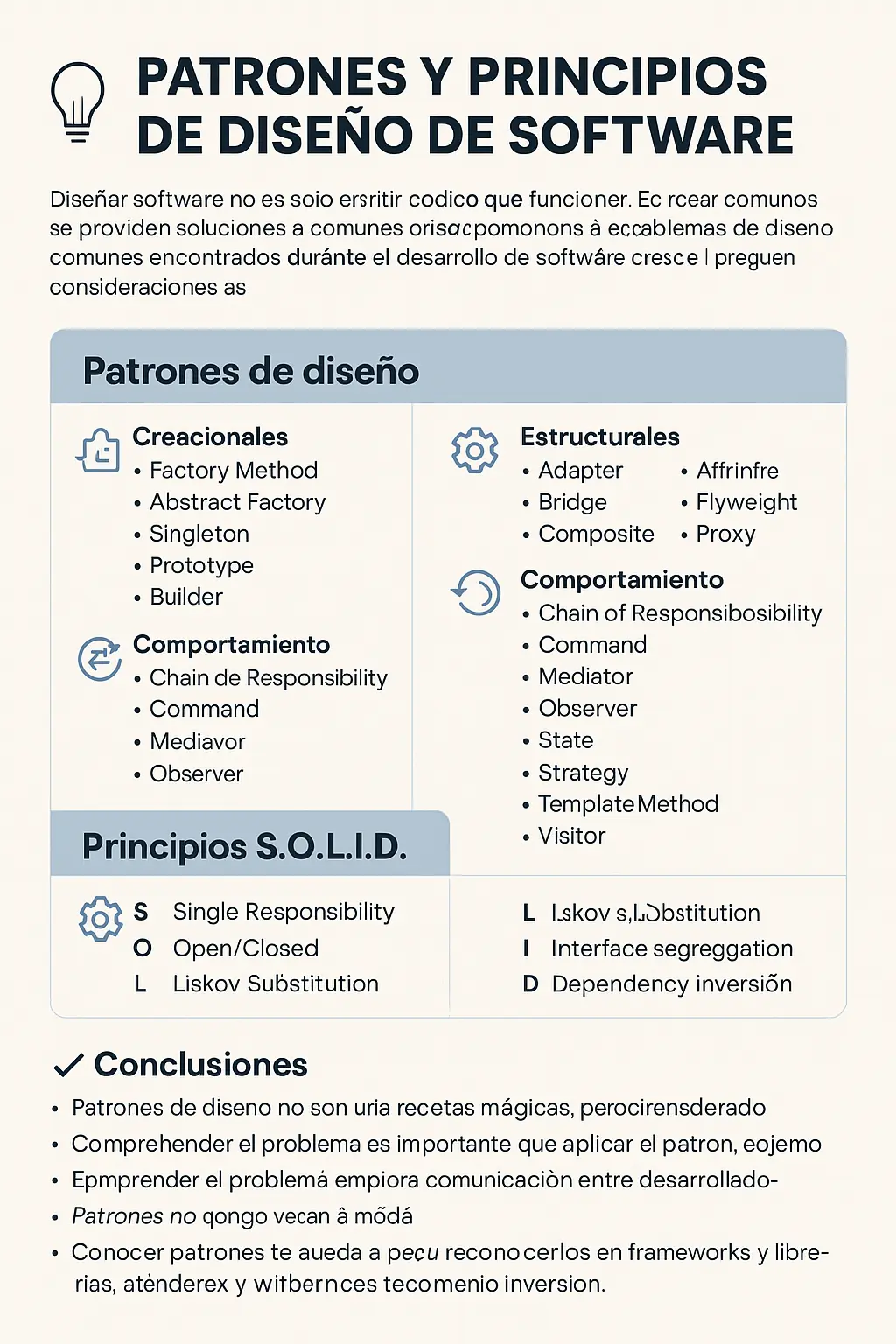Principios y Patrones Fundamentales en el Diseño de Software